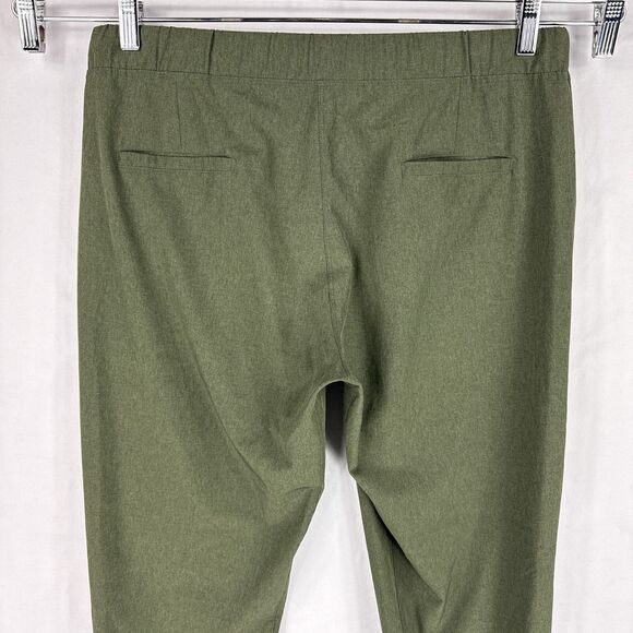 Albion Size Large Jetsetter Jogger Pants Sage Green Zip Ankle Pockets Travel - Picture 5 of 10